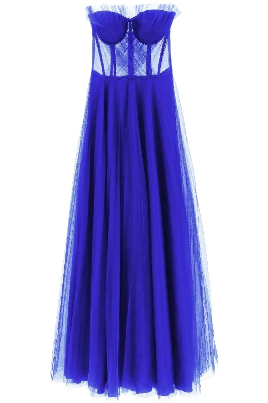 1913 dresscode long bustier dress DCW439 TU ELECTRIC BLUE